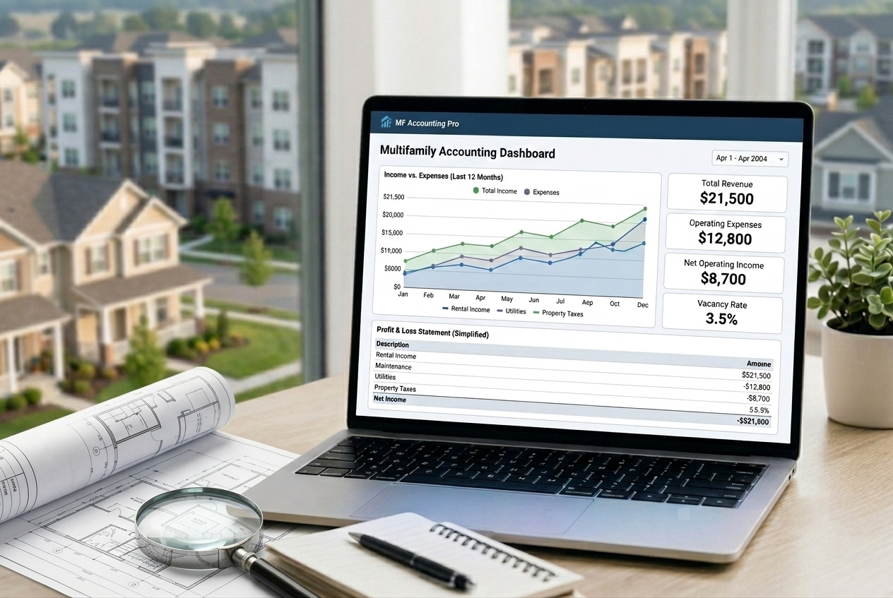 Multifamily accounting dashboard